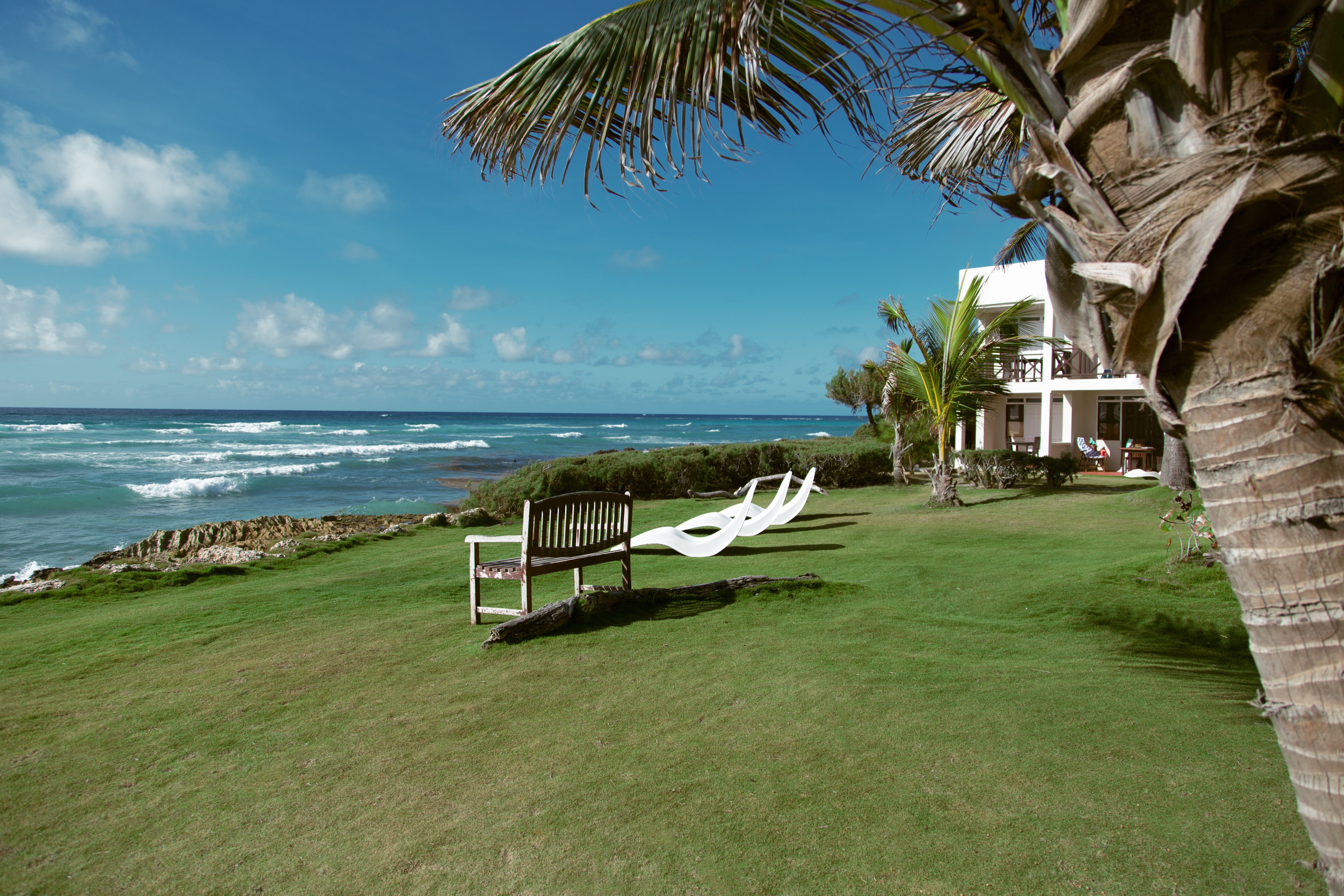 Oceanfront Lawn Barbados Surfers Point