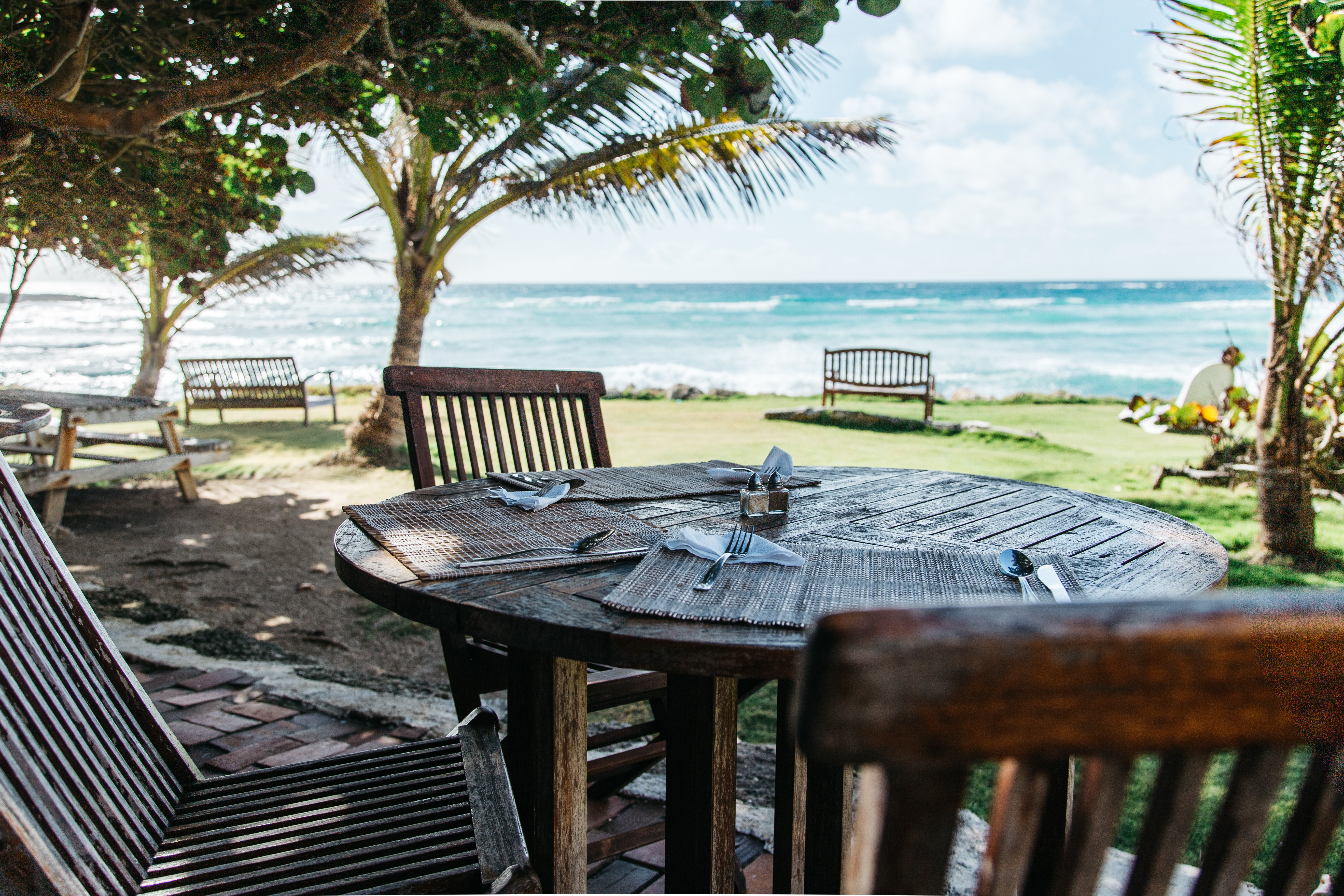 Shaded Terrace Barbados Ocean View